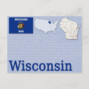 Cartão postal "Wisconsin"