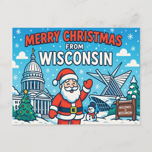 Cartão postal WISCONSIN (Frente)