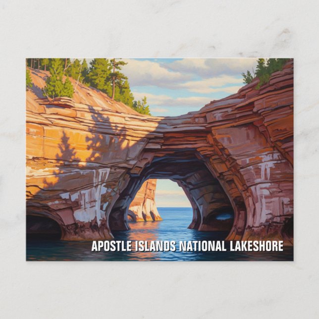 Cartão Postal Wisconsin Apostle Islands National Lakeshore (Frente)