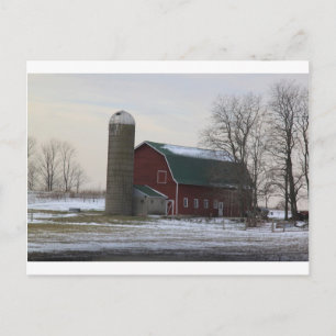 Cartão Postal Wisconsin Barn