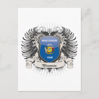 Cartão Postal Wisconsin Crest