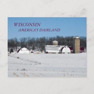 CARTÃO POSTAL WISCONSIN, DAIRLAND DA AMÉRICA