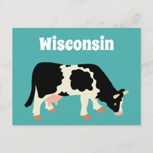 Cartão Postal Wisconsin Dairy Cow