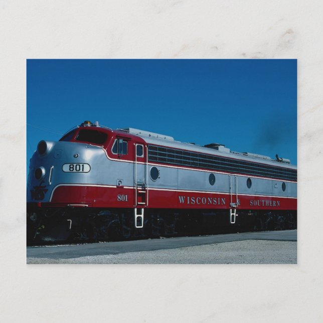 Cartão Postal Wisconsin e Southern, EME E-8a (Frente)