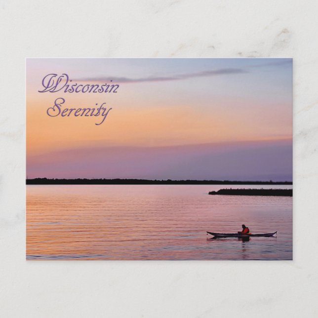 Cartão Postal Wisconsin Serenity (Frente)