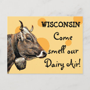 Cartão Postal Wisconsin Vem Cheirar nosso Cartão-postal de humo