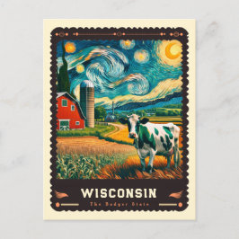 Cartão Postal Wisconsin | Vincent Van Gogh inspirado