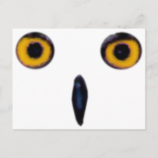 Cartão Postal Wise Old Owl Eyes (Frente)