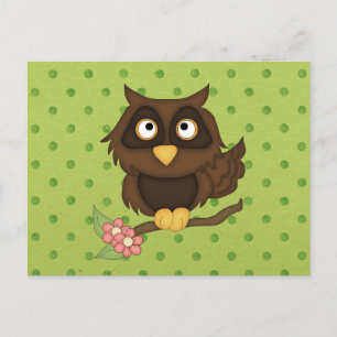 Cartão Postal Wise Owl