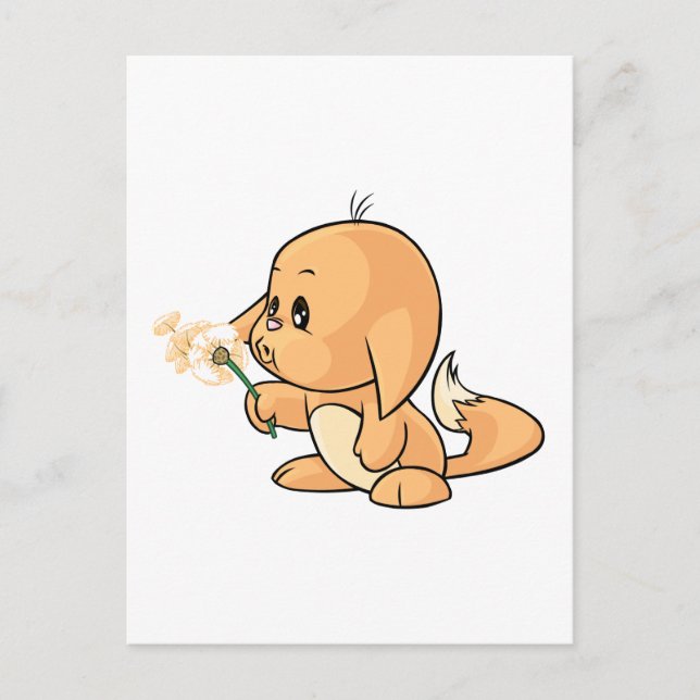 Cartão Postal Wishing orange Kacheek (Frente)