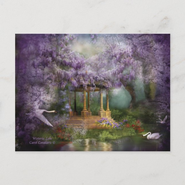 Cartão postal Wisteria Lake Art (Frente)