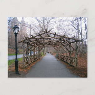 Cartão Postal Wisteria Pergola Nova Iorque Central Park NYC
