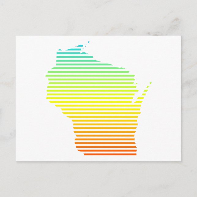 Cartão Postal wisWisconsin chill fade (Frente)