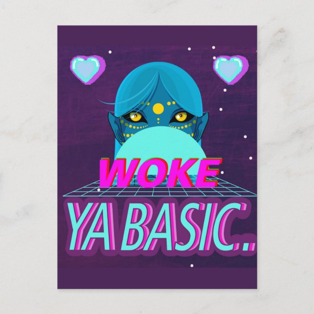 Cartão Postal Woke ya básico (Frente)