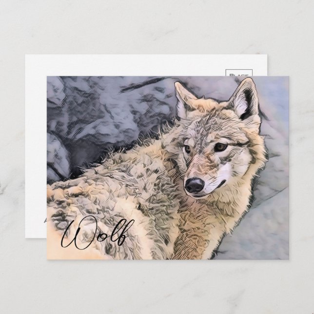 Cartão Postal Wolf (Frente/Verso)