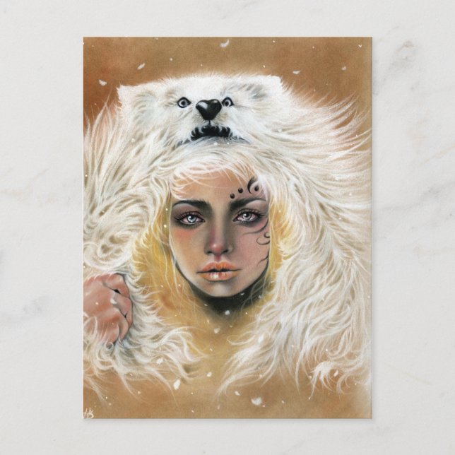 Cartão Postal Wolf Beauty PostCard (Frente)