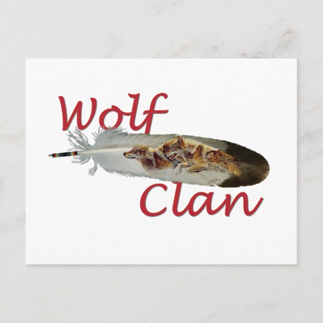 Cartão Postal Wolf Clan (Frente)