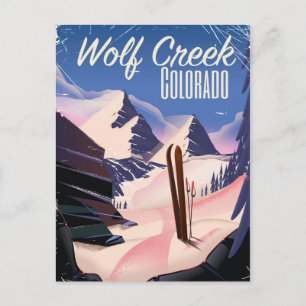 Cartão Postal Wolf Creek Colorado Ski poster