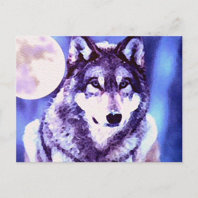 Cartão Postal Wolf Look - Lobo Solitário (Frente)