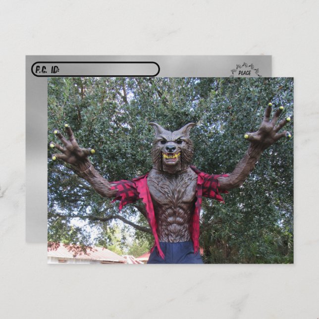Cartão postal - Wolf / Wolf Man (Frente/Verso)