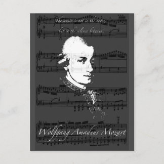 Cartão Postal Wolfgang Amadeus Mozart