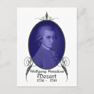 Cartão Postal Wolfgang Amadeus Mozart