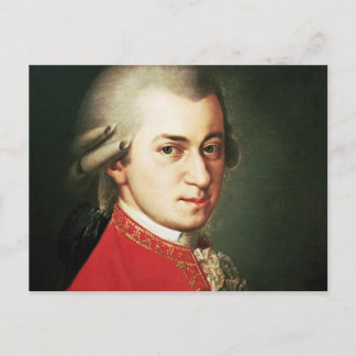 Cartão Postal Wolfgang Amadeus Mozart