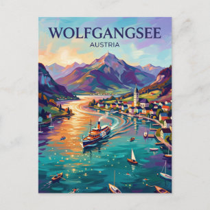 Cartão Postal Wolfgangsee Áustria