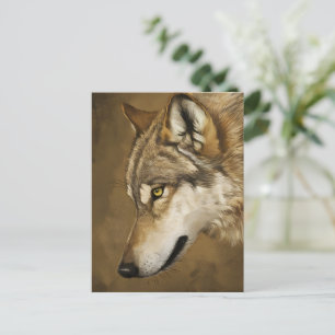 Cartão Postal Wolfs Keen Gaze