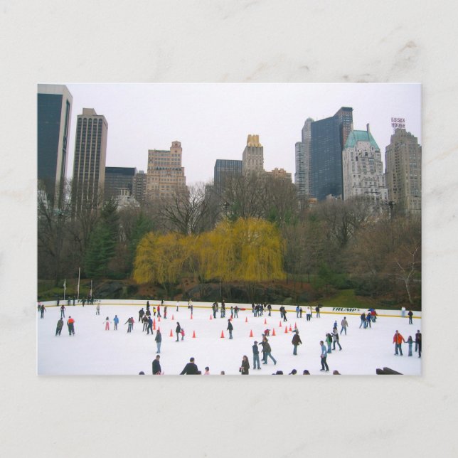 Cartão Postal Wollman Ice Rink Central Park NYC Nova Iorque (Frente)