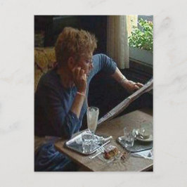 Cartão Postal Woman in a Viennese Cafe sq.jpg