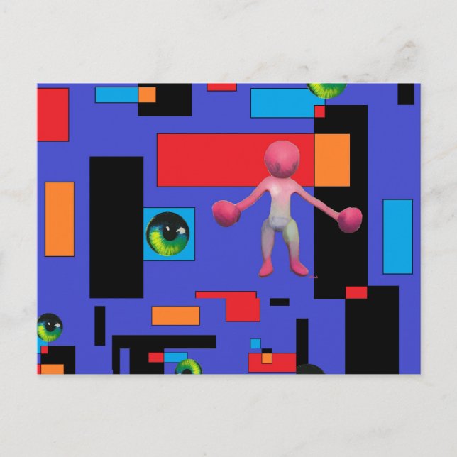 Cartão Postal Wombo Mais Frequentemente Do Que Não Surrealismo (Frente)