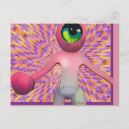 Cartão Postal Wombo Vê a Luz Pop Surrealismo