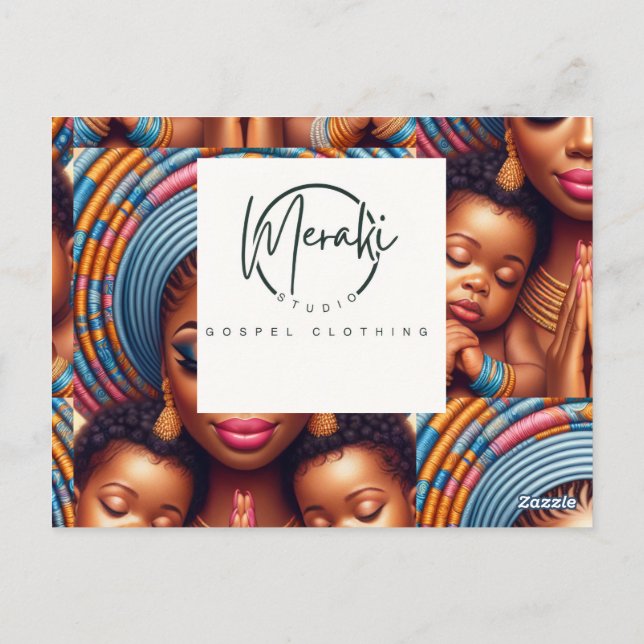 Cartão Postal Women and child Isaiah 49:15: (Verso)