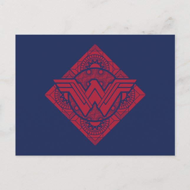 Cartão Postal Wonder Woman Amazonian Symbol (Frente)