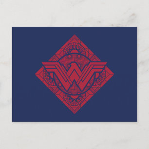 Cartão Postal Wonder Woman Amazonian Symbol