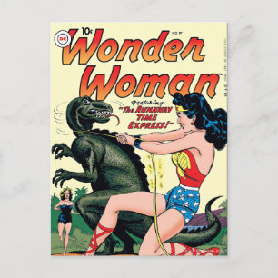 Cartão Postal Wonder Woman Expresso do Tempo Fugitivo