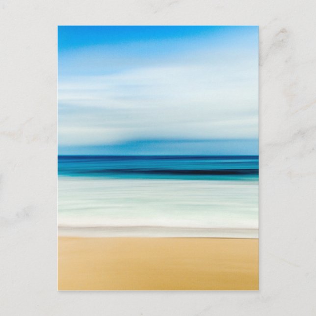 Cartão Postal Wonderful Relaxing Sandy Beach Blue Sky Horizon (Frente)