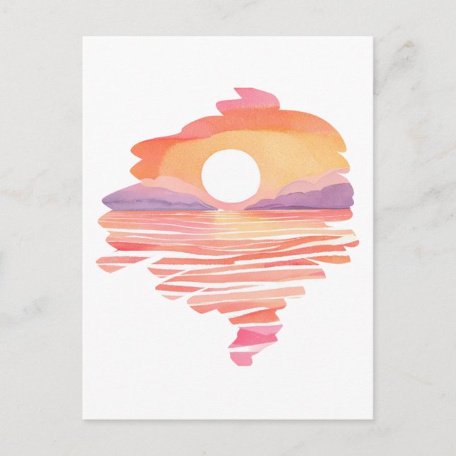Cartão Postal Wonderful Sunset (Frente)