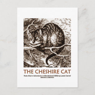 Cartão Postal Wonderland O Gato De Cheshire