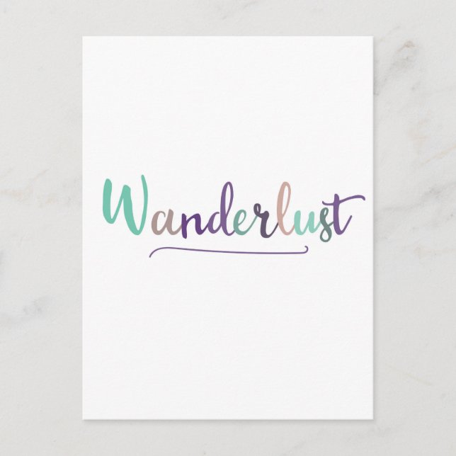 Cartão Postal Wonderlust (Frente)