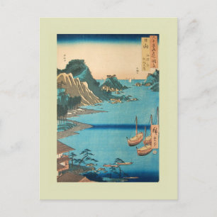 Cartão Postal Woodblock Japonês