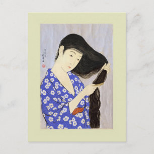 Cartão Postal Woodblock Japonês