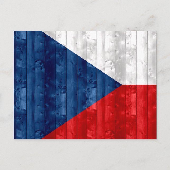 Cartão Postal Wooden Flag (Frente)