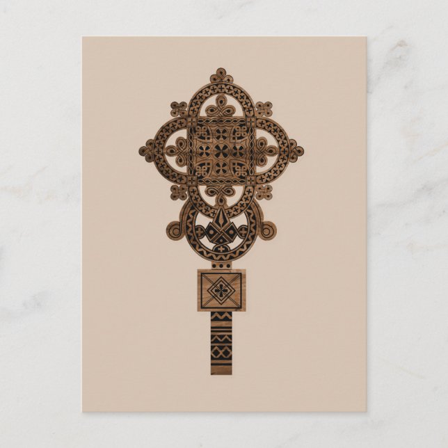 Cartão Postal Wooden Hand Cross  (Frente)