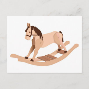 Cartão Postal Wooden Rocking Horse