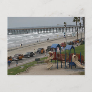 Cartão Postal Woodies na praia