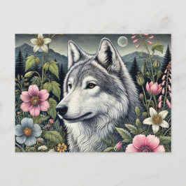 Cartão postal Woodland Wolf | Majesttic Forest Wol