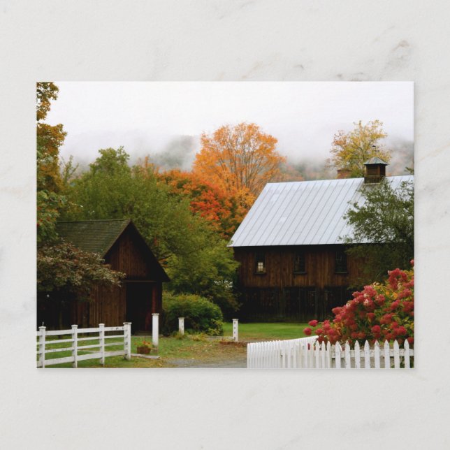 Cartão Postal Woodstock, VT (Frente)