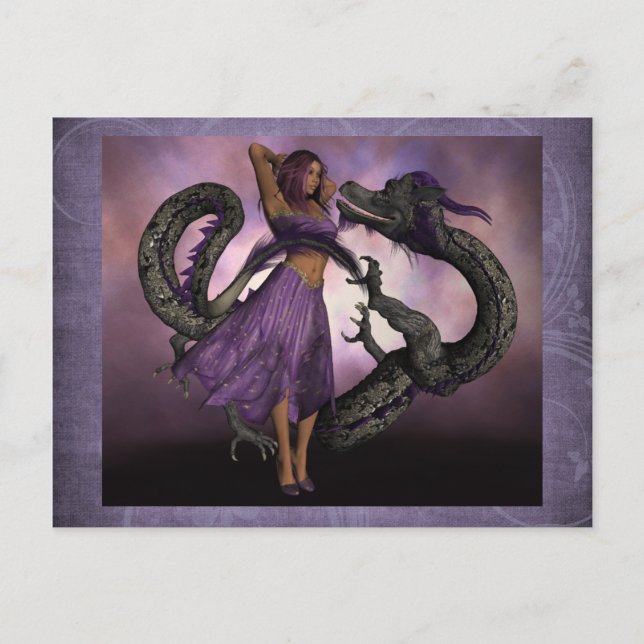 Cartão Postal Wooed pelo Dragão (Frente)